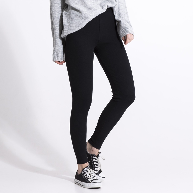 Ribbestrikket leggings "Leonie"